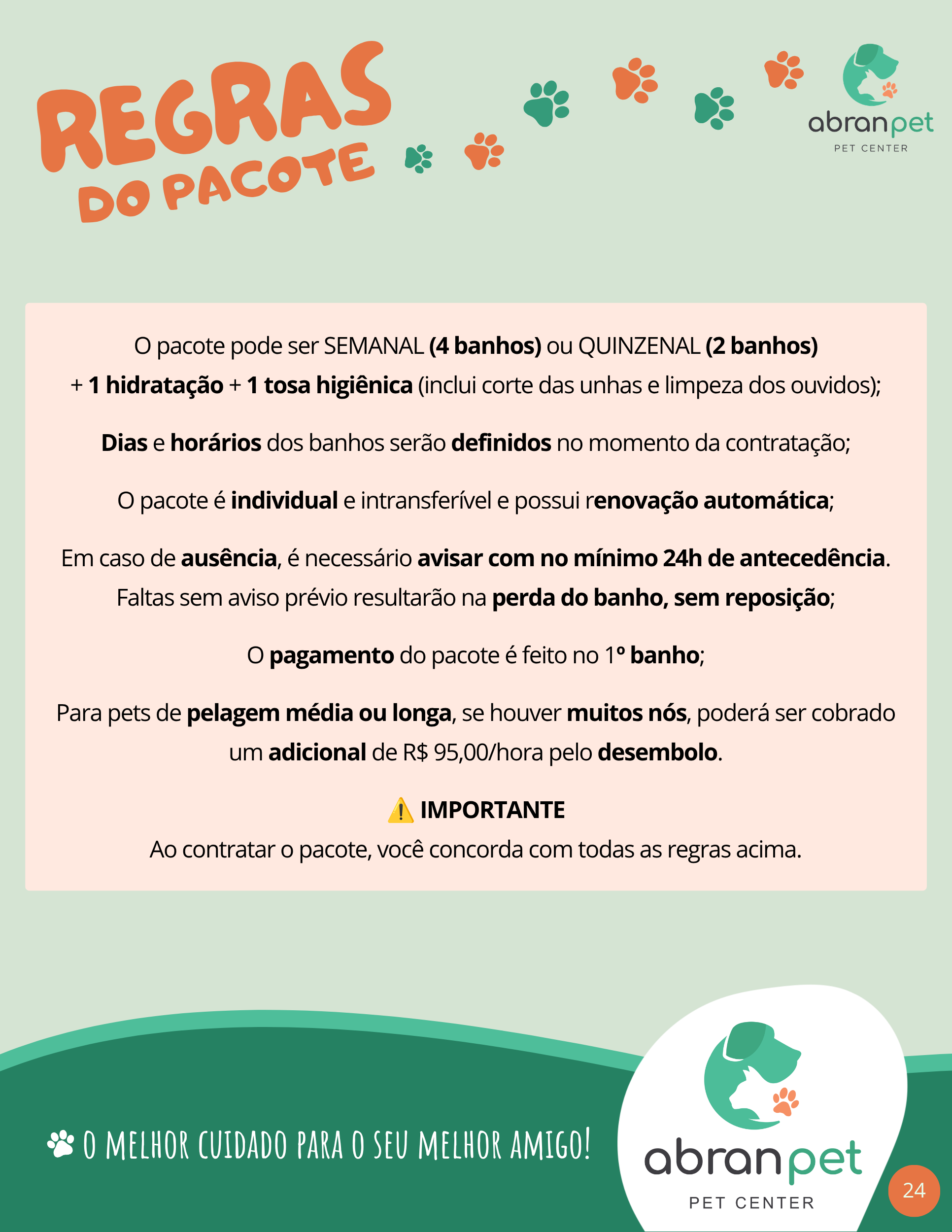 Pacote de Banhos